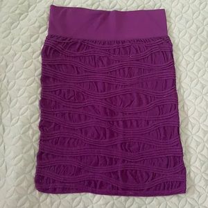 Stretchy purple skirt. One size fits all